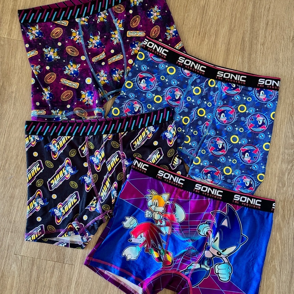 Sonic The Hedgehog Boys Boxer Briefs